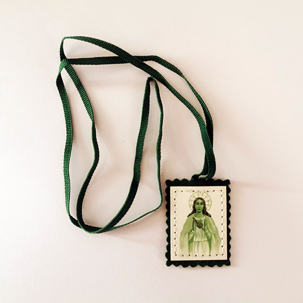 Religious Gifts Immaculate Heart of Mary Green Sca...