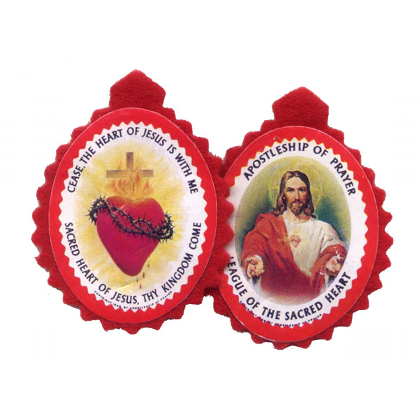 Red Sacred Heart Badge 270101