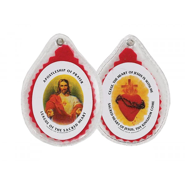 Laminated Sacred Heart Badge 270103