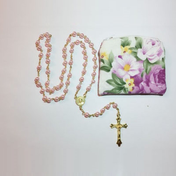 Pink Plastic Rosaries 350301