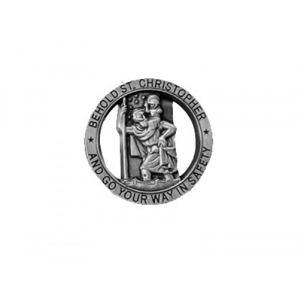 Saint Christopher Go Your Way in Safety Visor Clip...